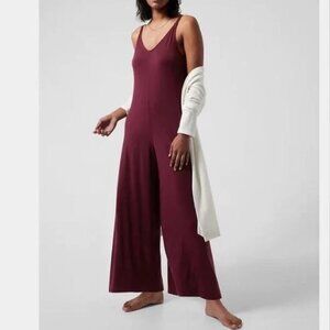 Athleta Bliss Romper – Burgundy – Size 1X